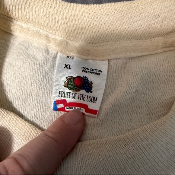 Vintage Get Stiff At Big Dick’s Pub T Shirt Men’s XL 1989 FAIR STAIN DISCOLORED - Picture 6 of 15